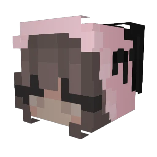 MrMonk_ Minecraft avatar head, 3D render