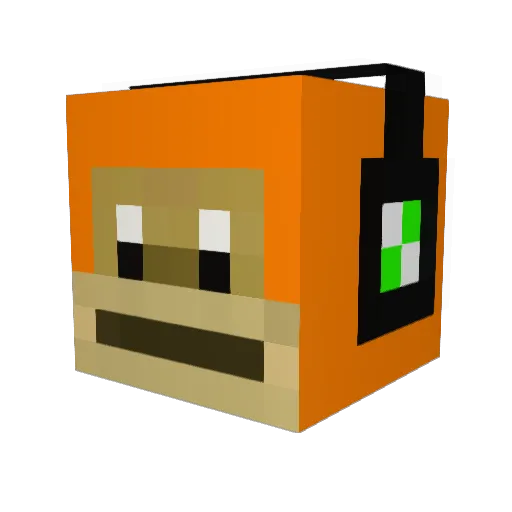 MrMonkey_Gaming Minecraft avatar head, 3D render