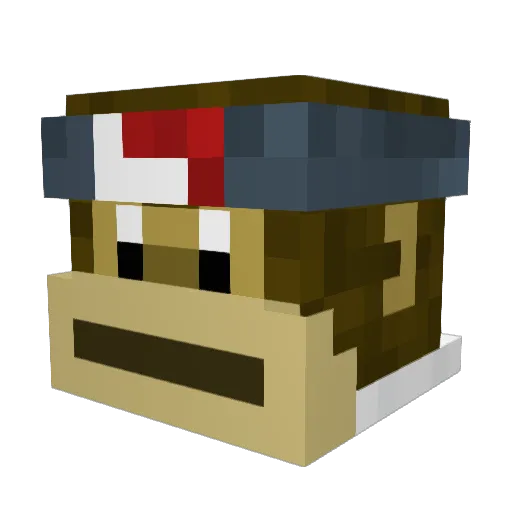 MrMonkeyde Minecraft avatar head, 3D render
