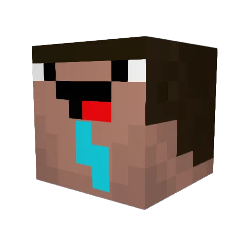 MrMoo7 Minecraft avatar head, 3D render