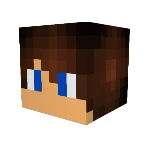 MrMooDoo Minecraft avatar head, 3D render