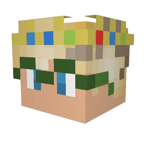 MrMooGamings Minecraft avatar head, 3D render