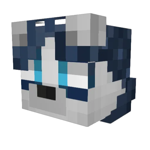 MrMoon621 Minecraft avatar head, 3D render