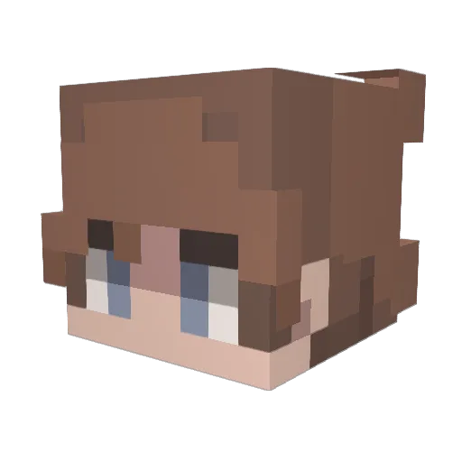 MrMoskitoo Minecraft avatar head, 3D render