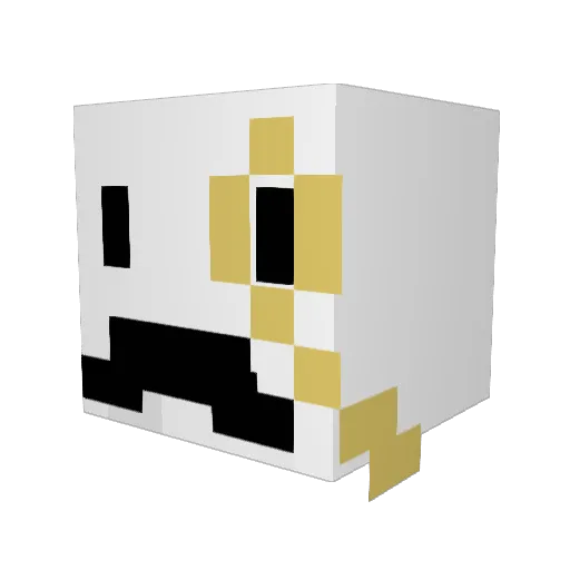 MrMoustachio1 Minecraft avatar head, 3D render