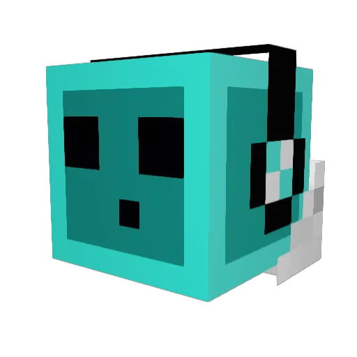 MrMoustachioz Minecraft avatar head, 3D render