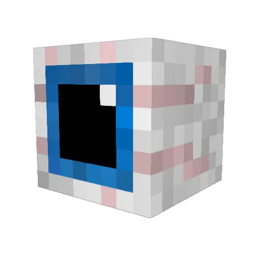 MrMuffin3622 Minecraft avatar head, 3D render
