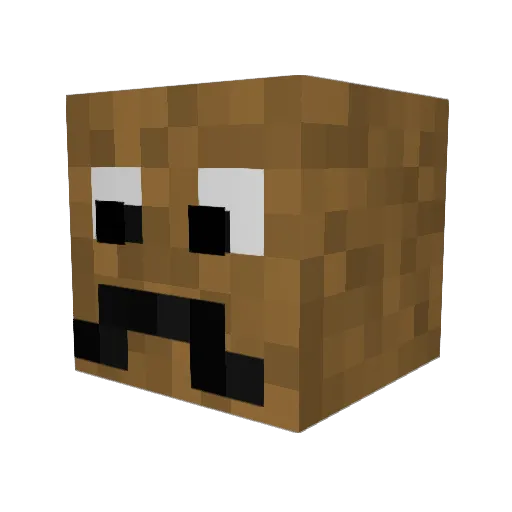 MrMuffin50 Minecraft avatar head, 3D render