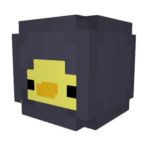 MrMufo Minecraft avatar head, 3D render