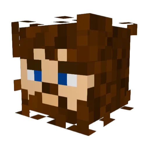 MrMuscleM4n Minecraft avatar head, 3D render