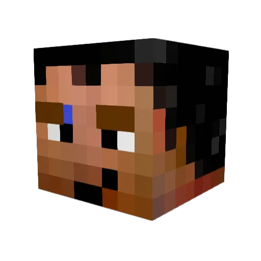 MrMusic2501 Minecraft avatar head, 3D render