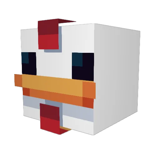 MrMustard9 Minecraft avatar head, 3D render