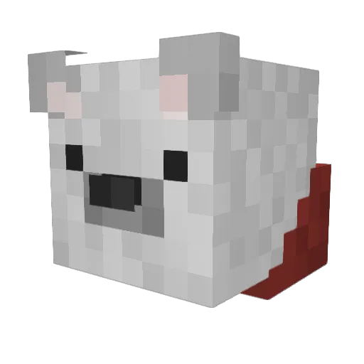 MrN0B0DY_ Minecraft avatar head, 3D render