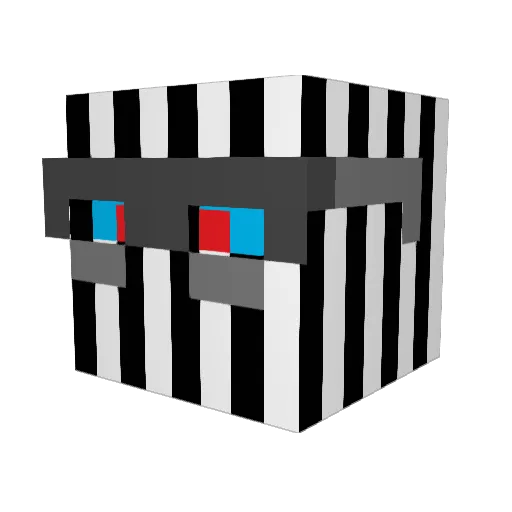 MrN1K0 Minecraft avatar head, 3D render