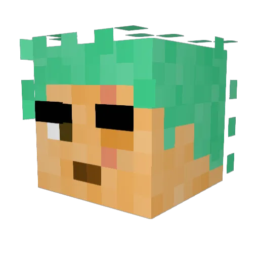 MrNOob_7FW Minecraft avatar head, 3D render
