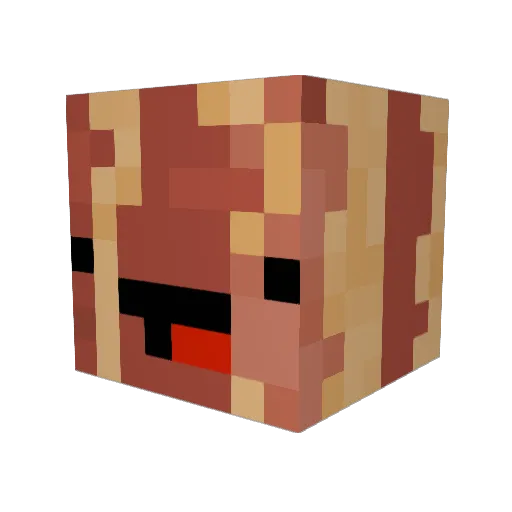 MrNUKEZz Minecraft avatar head, 3D render