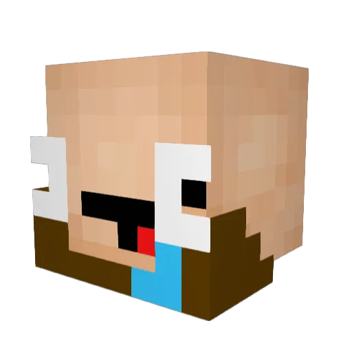 MrNabro Minecraft avatar head, 3D render