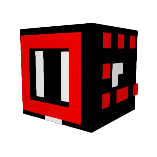 MrNaiser Minecraft avatar head, 3D render