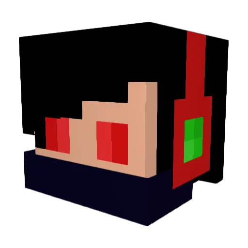 MrNamenlos_ Minecraft avatar head, 3D render
