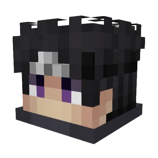 MrNanox Minecraft avatar head, 3D render