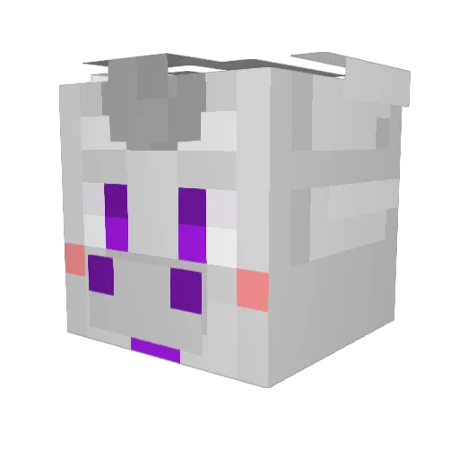 MrNascii Minecraft avatar head, 3D render
