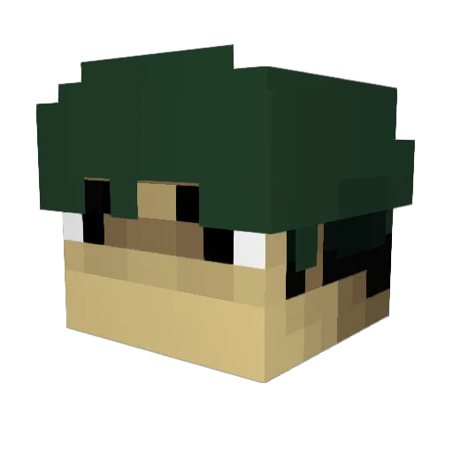 MrNationMax Minecraft avatar head, 3D render