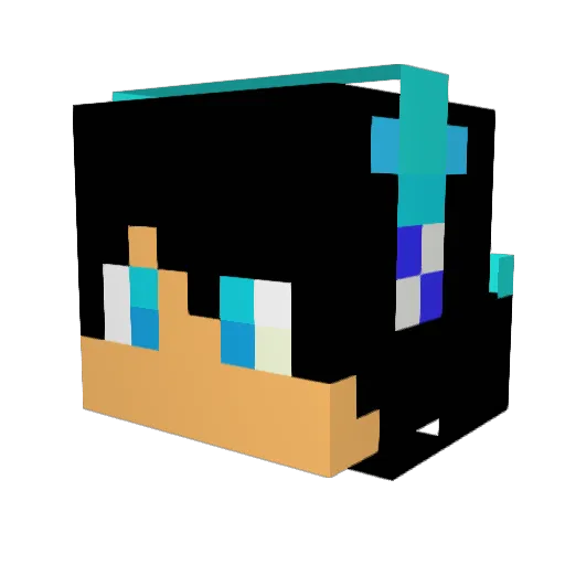MrNdrake Minecraft avatar head, 3D render