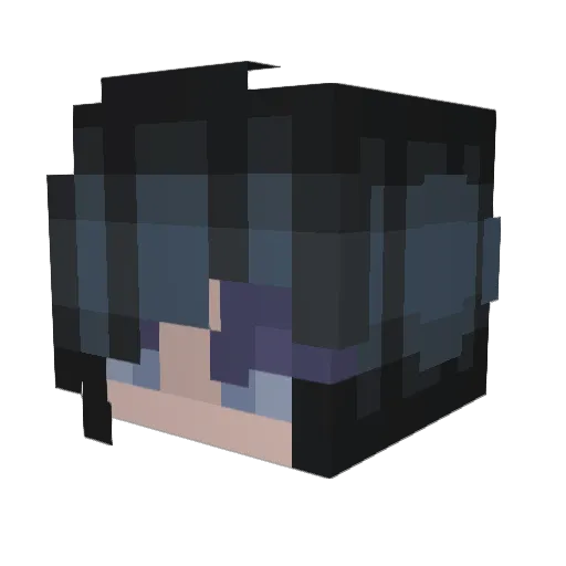 MrNekro Minecraft avatar head, 3D render