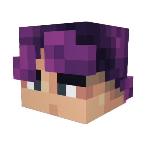 MrNevil Minecraft avatar head, 3D render