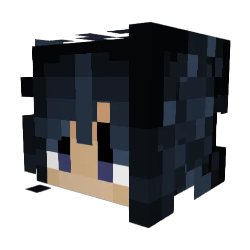 MrNewBot Minecraft avatar head, 3D render
