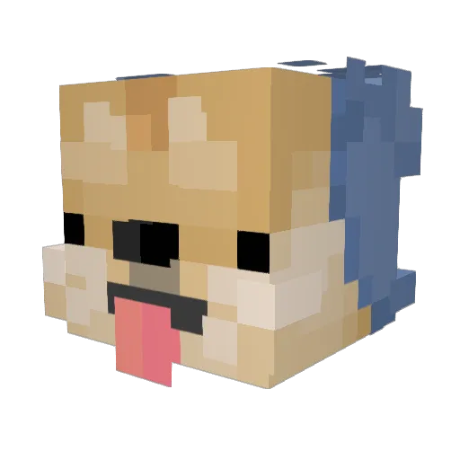 MrNewbie00F Minecraft avatar head, 3D render