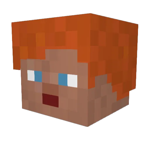 MrNicish Minecraft avatar head, 3D render