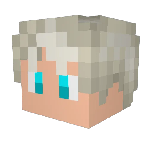 MrNico2K Minecraft avatar head, 3D render