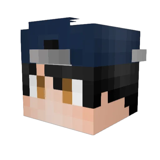 MrNightFall Minecraft avatar head, 3D render