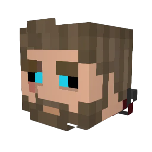 MrNinjaFlip Minecraft avatar head, 3D render