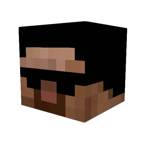 MrNintendew Minecraft avatar head, 3D render
