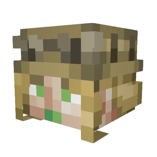 MrNoAir Minecraft avatar head, 3D render