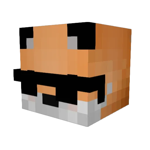 MrNoMercy Minecraft avatar head, 3D render