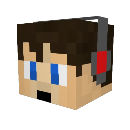MrNoNo90 Minecraft avatar head, 3D render