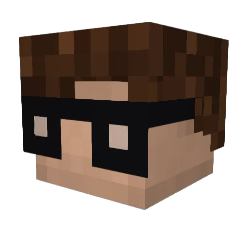 MrNobleShot Minecraft avatar head, 3D render