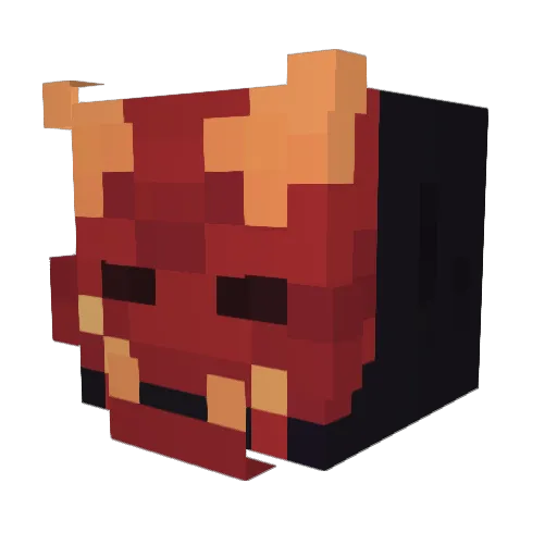 MrNobody4344 Minecraft avatar head, 3D render
