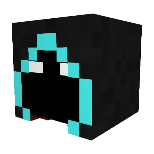 MrNobodyIsFound Minecraft avatar head, 3D render