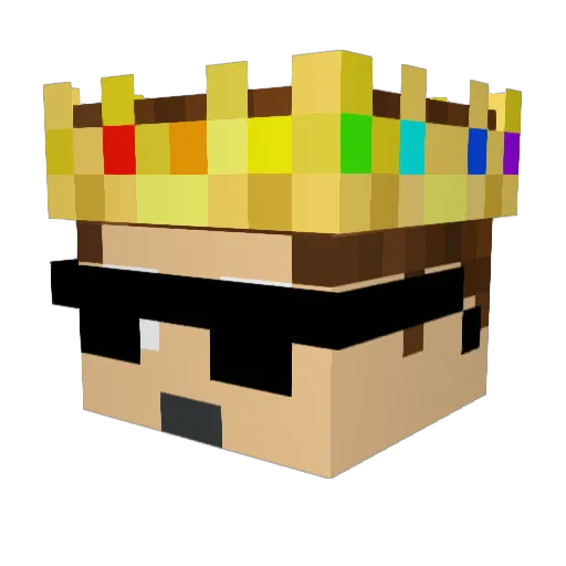 MrNobodyV1 Minecraft avatar head, 3D render