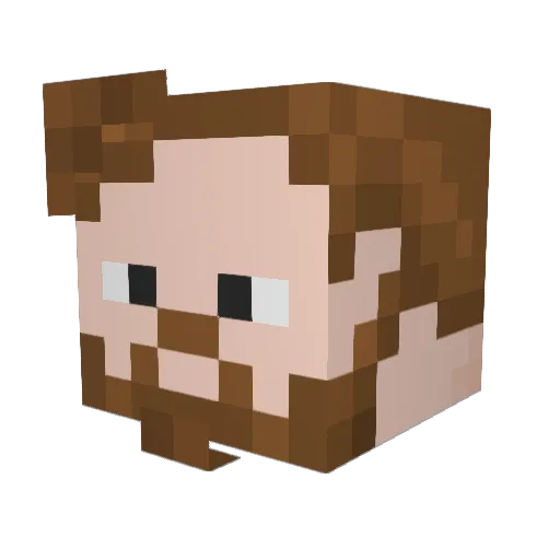 MrNoface_ Minecraft avatar head, 3D render