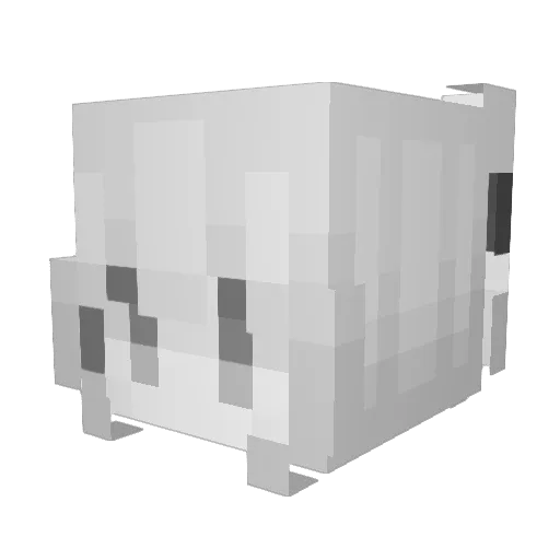 MrNolan Minecraft avatar head, 3D render