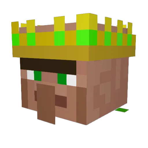 MrNoob0102 Minecraft avatar head, 3D render