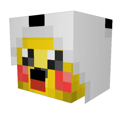 MrNov4_ Minecraft avatar head, 3D render