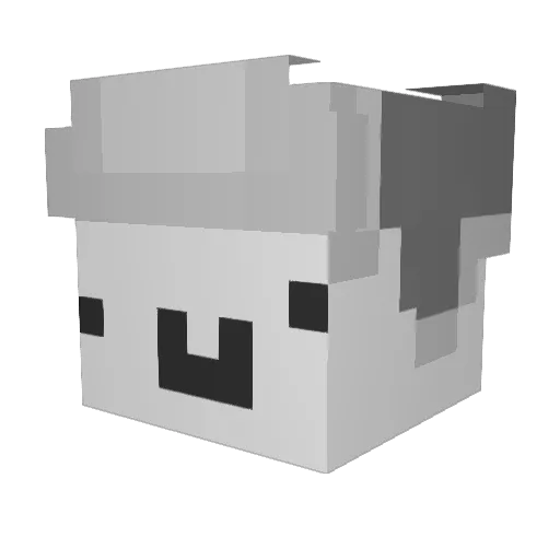 MrNybik Minecraft avatar head, 3D render