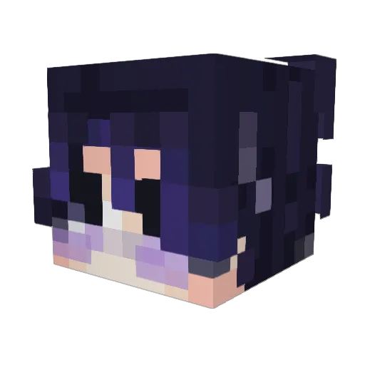 MrNyon Minecraft avatar head, 3D render