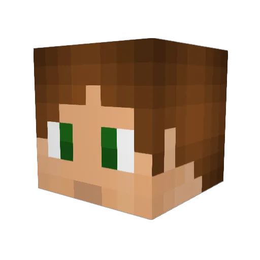 MrO99 Minecraft avatar head, 3D render
